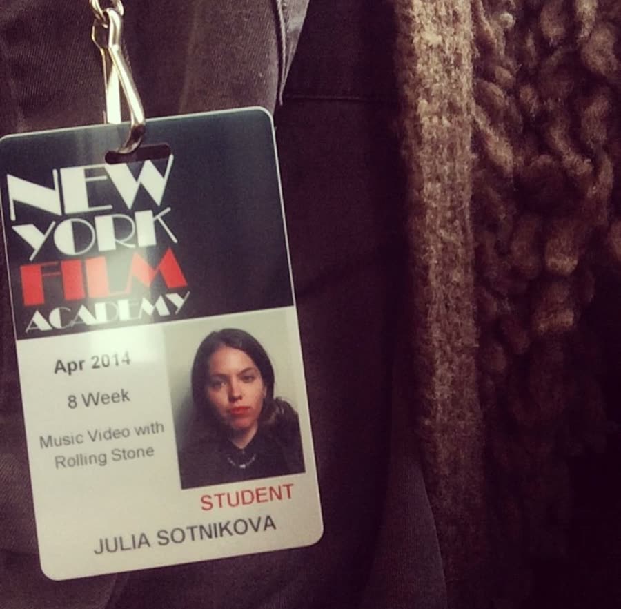Студенческий пропуск New York Film Academy, апрель 2014